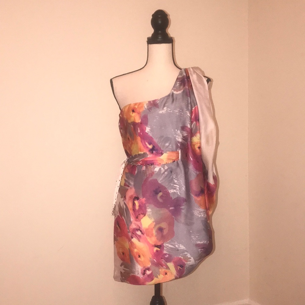 Beautifully Belted Cocktail Dress by Arden B. XS